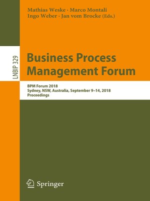 cover image of Business Process Management Forum